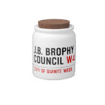J.B. BROPHY COUNCIL  Candy Jars