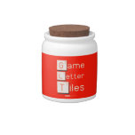 Game
 Letter
 Tiles  Candy Jars