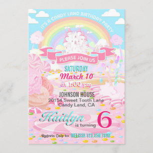 Candyland Invitations | Zazzle