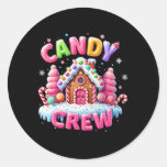 Candy Land Candy Crew Decorations Sweetie Candy Sq Classic Round Sticker