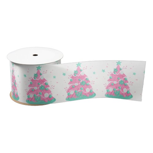 Candy land Christmas  Satin Ribbon