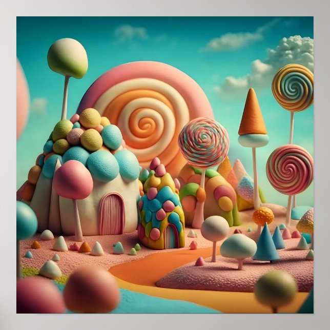 Candy Land Houses Poster (Front)