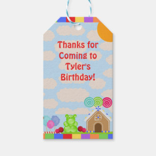 Candy Land Party Favor Tag