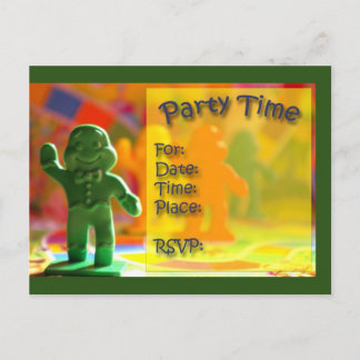 Candy Land Party Time Invite