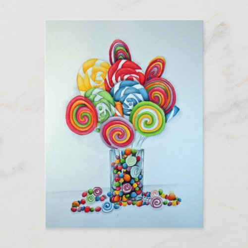 Candy land postcard