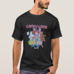 Candy Land Retro Game Characters Group Shot Logo T T-Shirt