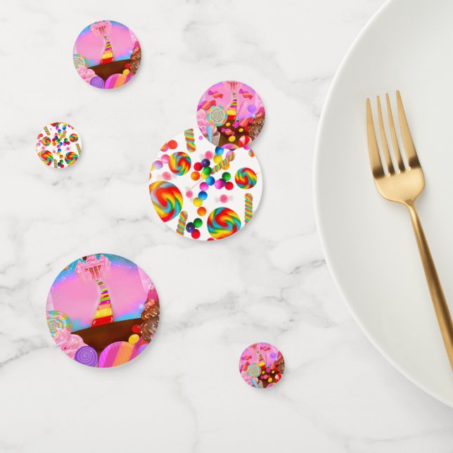 Candy Land Sweet 16 Birthday Party Confetti (Group)