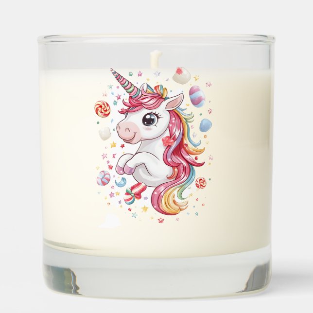 Candy Land Unicorn (1) Scented Candle (Front)