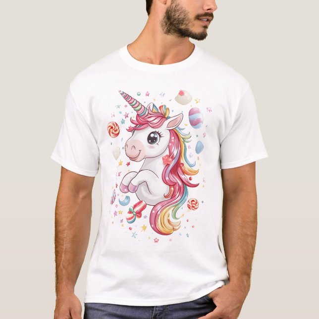 Candy Land Unicorn (1) T-Shirt (Front)