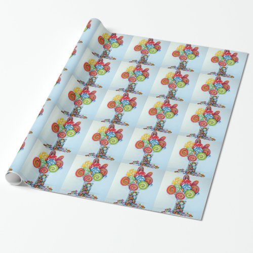 Candy land wrapping paper