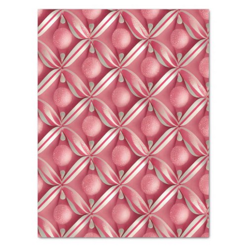 Candy Lane Collection Pink Gumballs  Candy Canes Tissue Paper