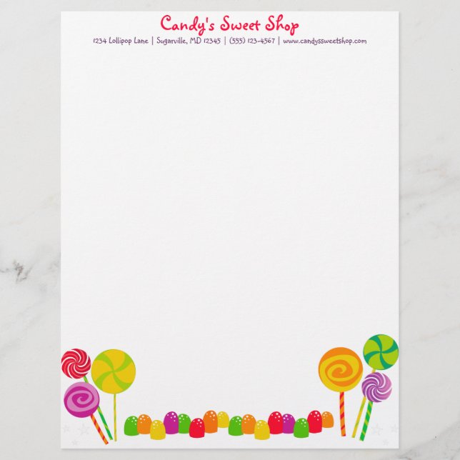 Candy Letterhead (Front)