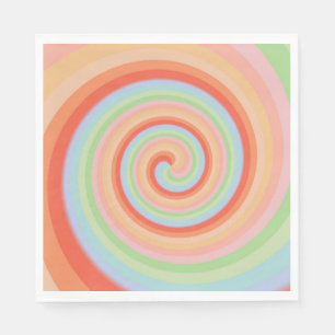 Candy Lollipop Colorful Rainbow Napkins