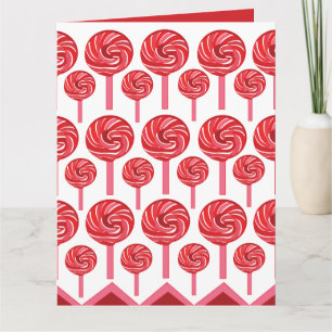 Candy Lollipop Sweet Candy Lollipop Card