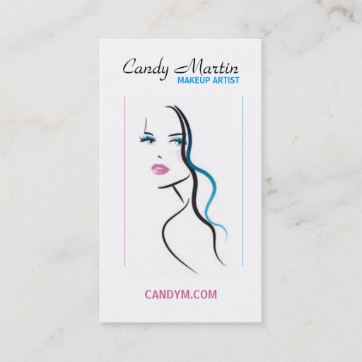 Customizable Candy - Makeup Artist Business Card