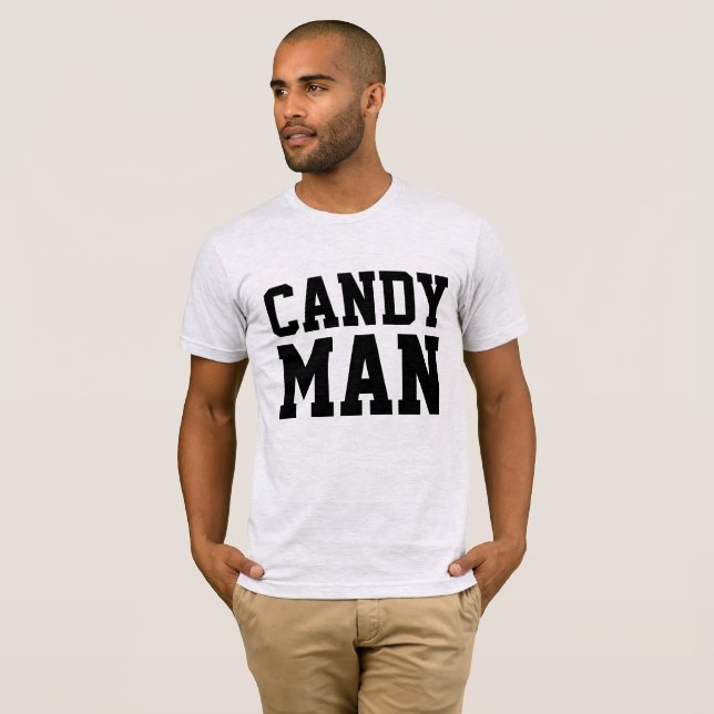 CANDY MAN, Funny Men's T-shirts (Front Full)