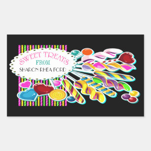 Candy Monogram Customized Label