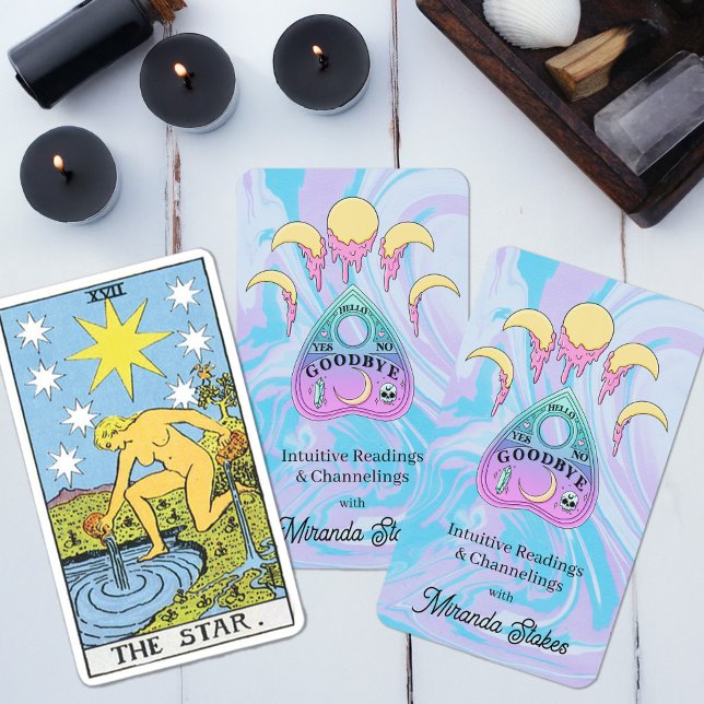 Candy Moon Phases Planchette Pink & Blue Mystical Tarot Cards (Candy Moon Phases Planchette Pink & Blue Mystical Tarot Cards)