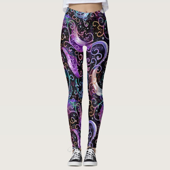 Candy multicolored Beads Leggings (Front)