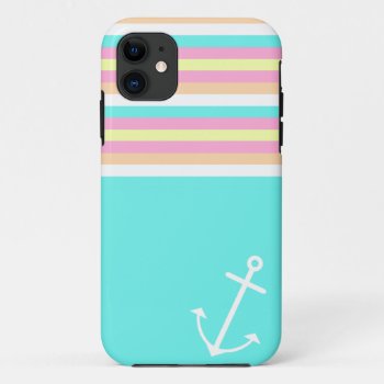 Candy Nautical Iphone 11 Case by OrganicSaturation at Zazzle