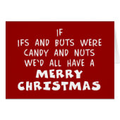 Candy & Nuts Merry Christmas - Humor Gift (Front Horizontal)