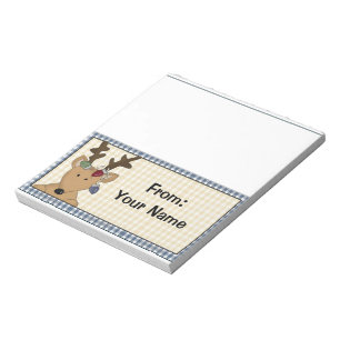 Candy or Holiday Treats Bag Topper Notepad