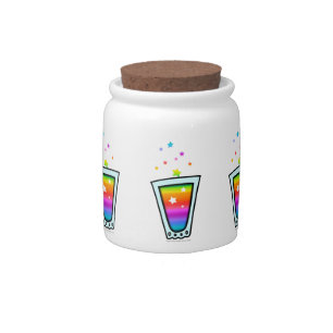 CANDY or SNACKS JAR - RAINBOW SHOT GLASS