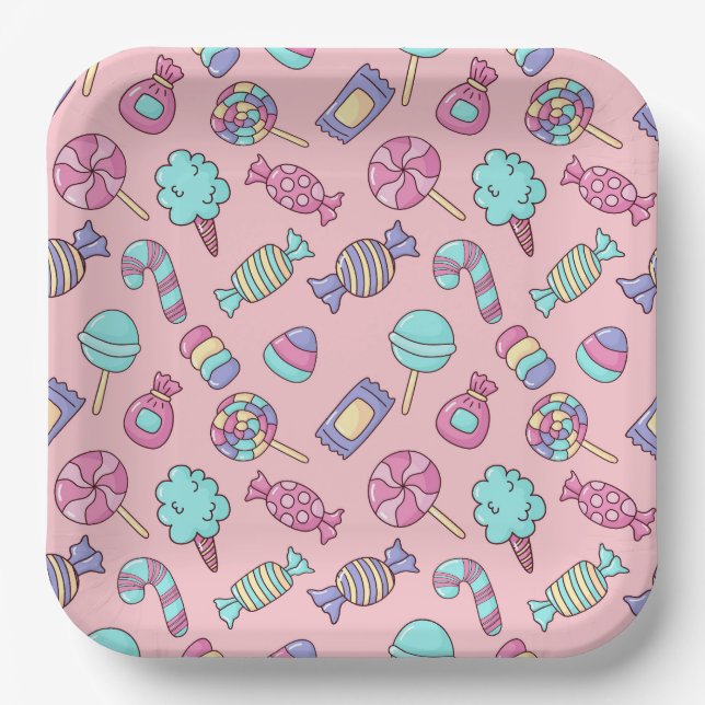 Candy  paper plates (Front)