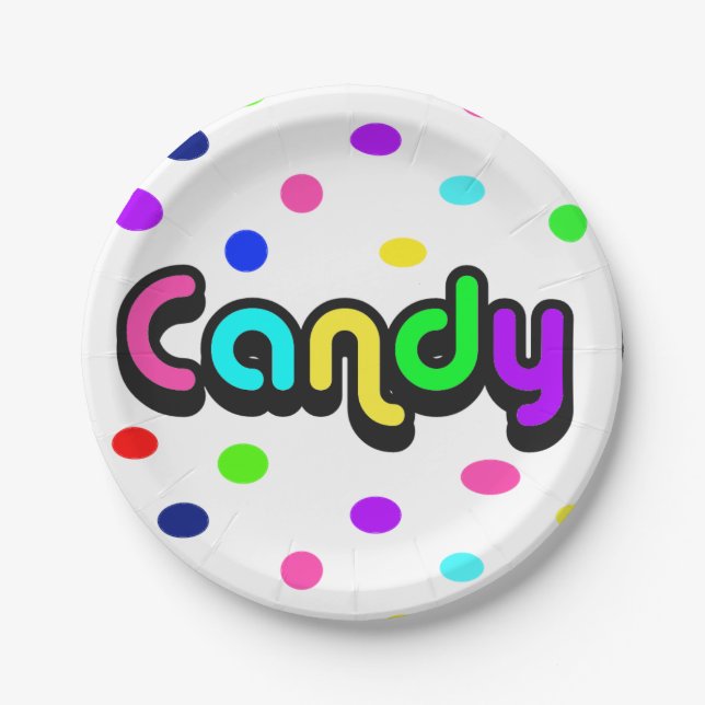 Candy  paper plates (Front)
