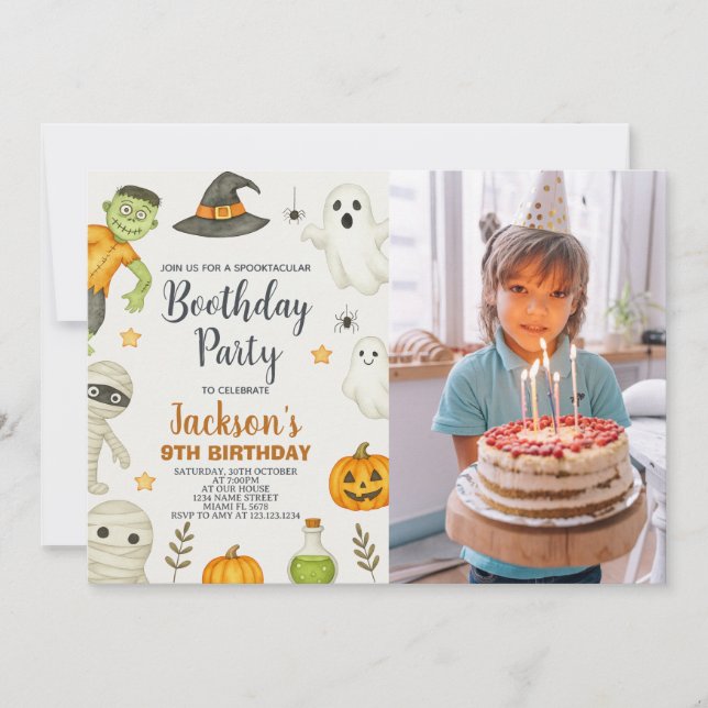 Candy Party Kids Halloween Birthday Invitation (Front)