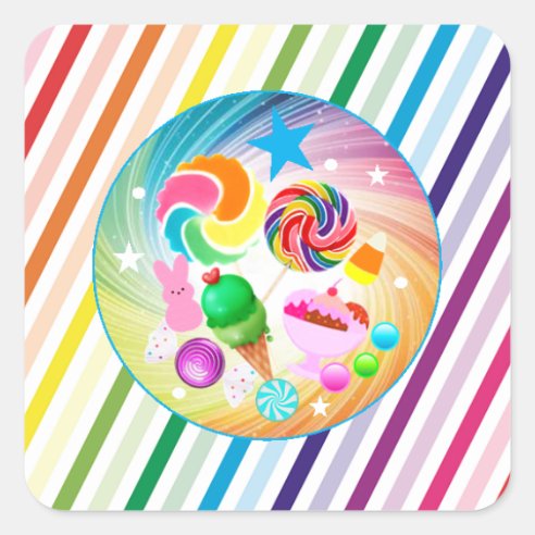 Candyland Stickers | Zazzle