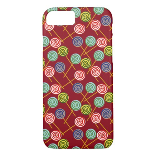 Candy pattern  Lollies pattern  lollipop 10 iPhone 87 Case