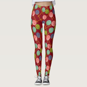 Candy pattern Lollies pattern lollipop 10 Leggings