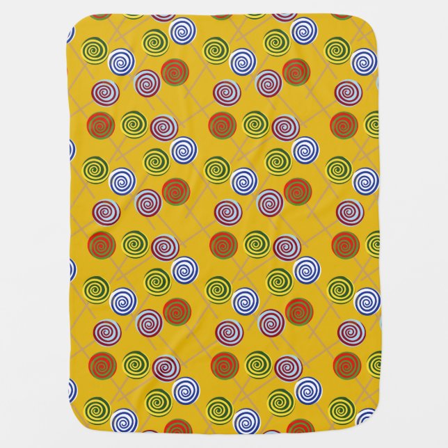 Candy pattern | Lollies pattern | lollipop 15 Baby Blanket (Front)