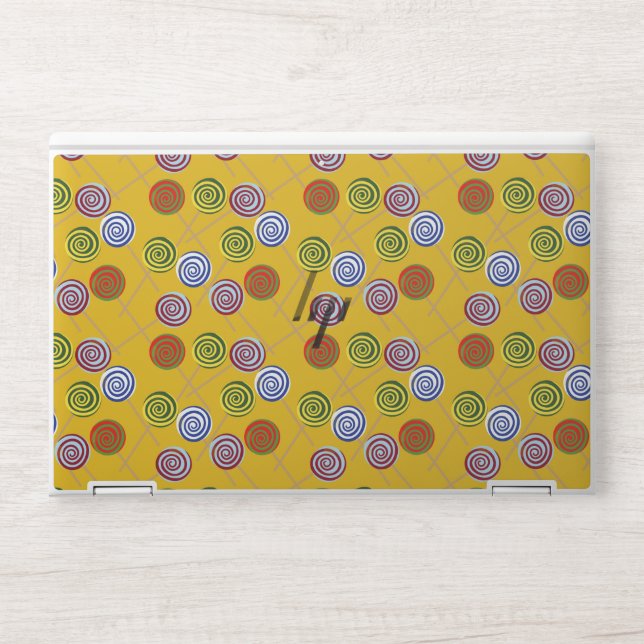 Candy pattern | Lollies pattern | lollipop 15 HP Laptop Skin (Front)