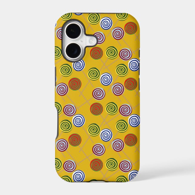 Candy pattern | Lollies pattern | lollipop 15 Iphone Case (Back)