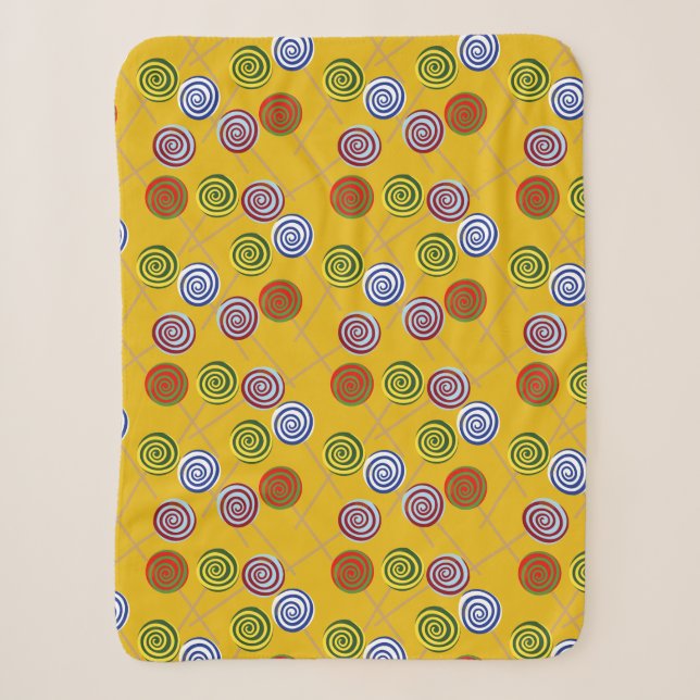 Candy pattern | Lollies pattern | lollipop 15 Sherpa Blanket (Front)