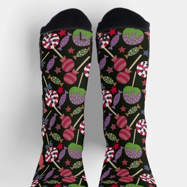 Candy pattern | Lollies pattern | lollipop 16 Tape Socks (Top)