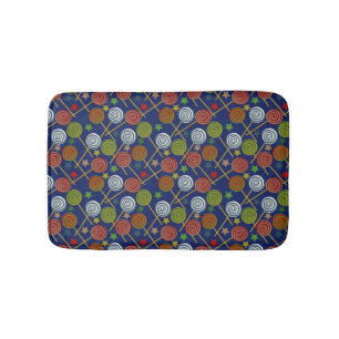 Candy pattern Lollies pattern lollipop 17 Bath Mat