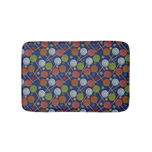 Candy pattern | Lollies pattern | lollipop 17 Bath Mat (Front)