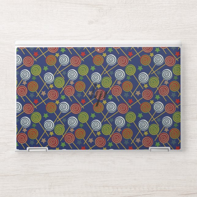 Candy pattern | Lollies pattern | lollipop 17 HP Laptop Skin (Front)