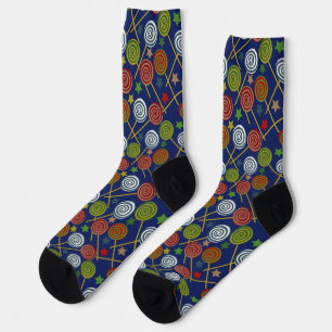 Candy pattern Lollies pattern lollipop 17 Note Socks