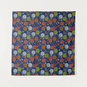 Candy pattern Lollies pattern lollipop 17 Tapestry