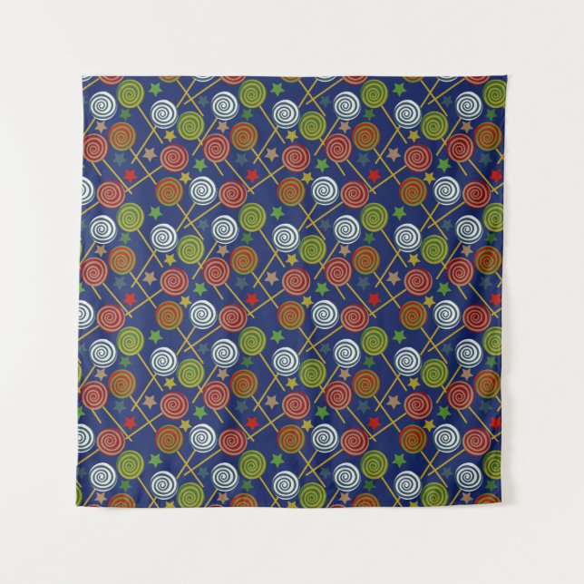 Candy pattern | Lollies pattern | lollipop 17 Tapestry (Front)