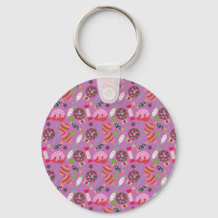 Candy pattern Lollies pattern lollipop 19 Keychain