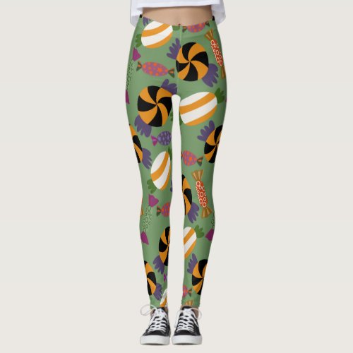 Candy pattern  Lollies pattern  lollipop 1 Leggings