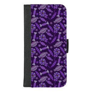 Candy pattern Lollies pattern lollipop 20 iPhone 8/7 Plus Wallet Case