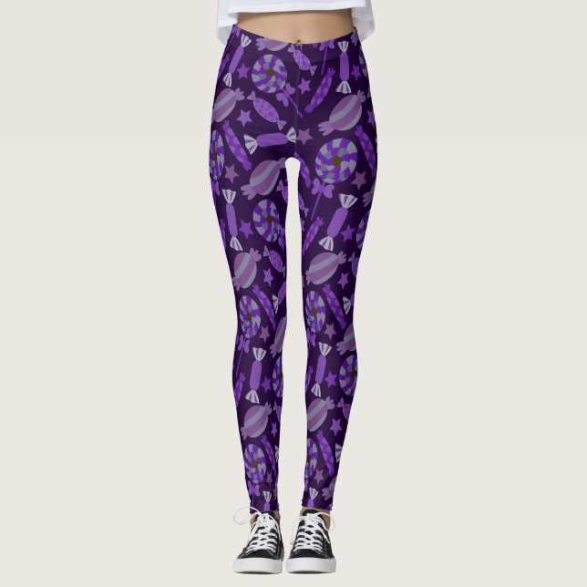 Candy pattern | Lollies pattern | lollipop 20 Leggings (Front)