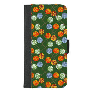 Candy pattern Lollies pattern lollipop 22 iPhone 8/7 Plus Wallet Case