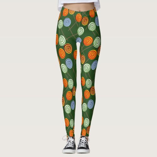 Candy pattern  Lollies pattern  lollipop 22 Leggings